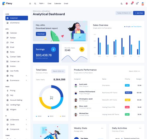 bootstrap admin template for crm